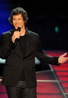 Andy Samberg performs stand-up comedy